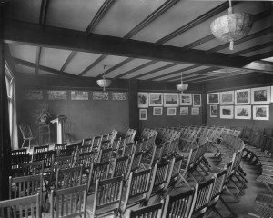 The art gallery and lecture hall