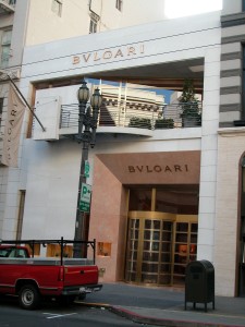 The former Elder bookshop in its 2003 incarnation as a Bulgari store.