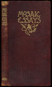 Variant leather cover of "Mosaic Essays"