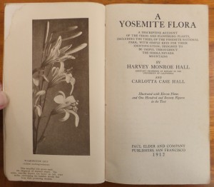 Frontispiece and title page to "A Yosemite Flora"