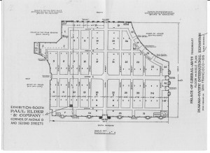 The location of Elder's shop in the Palace of Liberal Arts