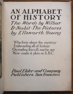 Title page of "An Alphabet of History"