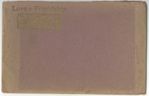 Matching envelope for "Love & Friendship"