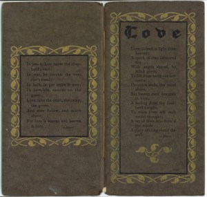 Paper wraps edition of "Love"