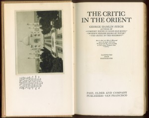 Title page of "Critic in the Orient"