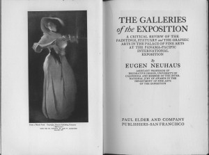 Title page and frontispiece of "Galleries of the Exposition"