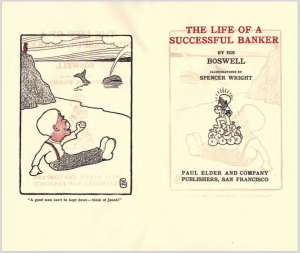 Title page and frontispiece of "Life of a Successful Banker"