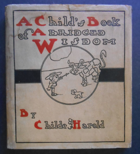 Dust jacket of "A Child's Book of Abridged Wisdom"