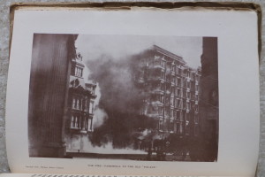 Plate X: The Old Palace Hotel succumbs to the fire