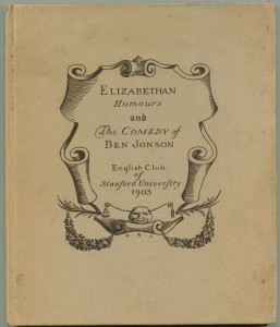Cover of "Elizabethan Humours"