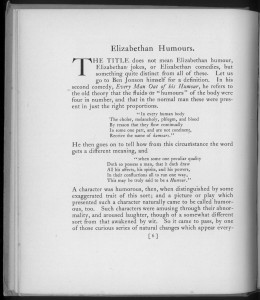 Page 6 of "Elizabethan Humours"