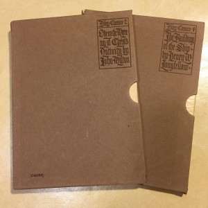 Two slipcases from "The Abbey Classics"